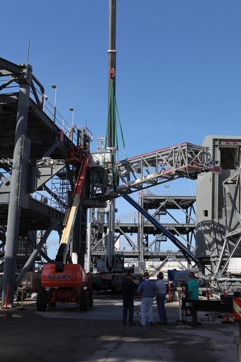 Core Stage Inter-Tank Umbilical Installation