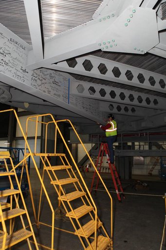 Platform A North Beam Signing
