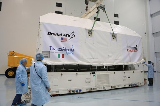 OA-7 Cargo Module Uncrating