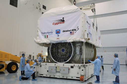 OA-7 Cargo Module Uncrating