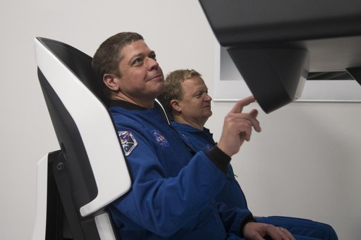 Commerical Crew Astronauts Evaluate Crew Dragon Controls