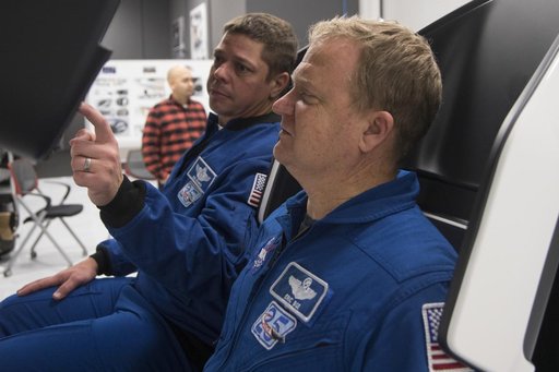 Commerical Crew Astronauts Evaluate Crew Dragon Controls