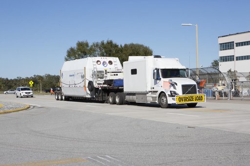 OA-7 Service Module Arrival