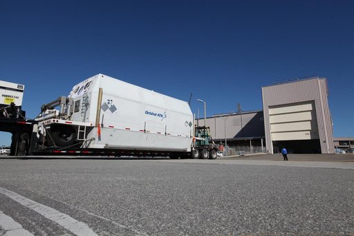 OA-7 Service Module Arrival