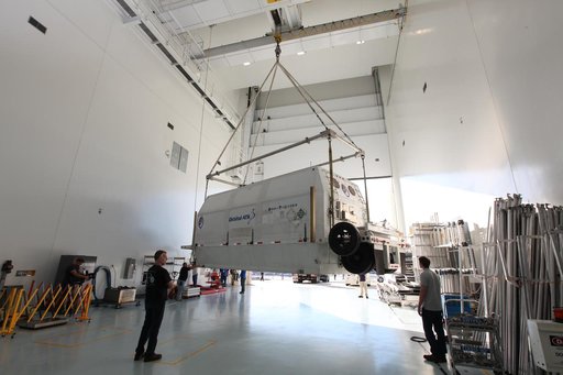 OA-7 Service Module Arrival