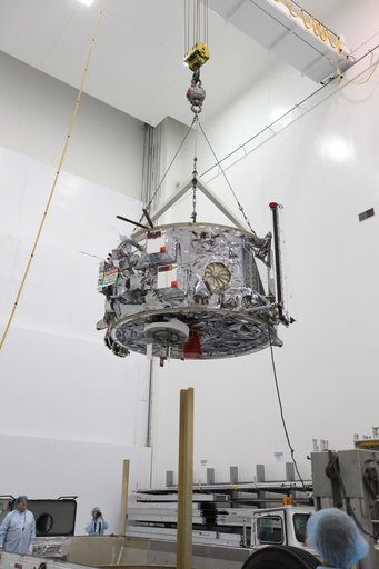 OA-7 Service Module Lift to Stand