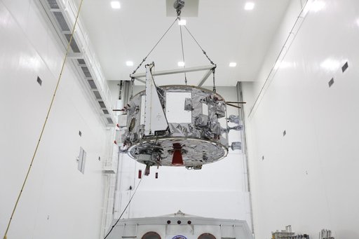 OA-7 Service Module Lift to Stand
