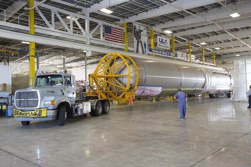 OA-7 Atlas V Booster Arrival and Offload