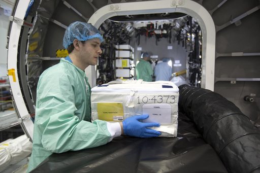 OA-7 Cargo Module Loading