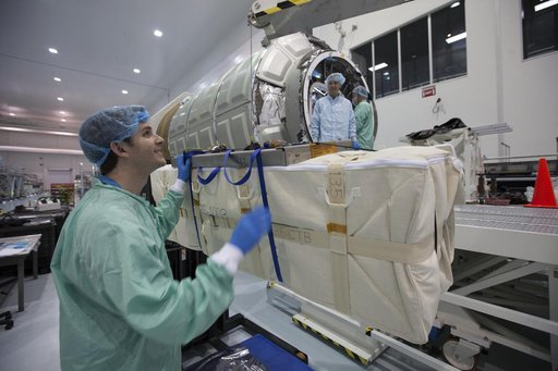 OA-7 Cargo Module Loading