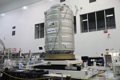 OA-7 Cargo Module Rotate to Vertical