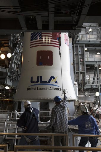OA-7 Atlas V Centaur Stage Lift and Mate to Booster