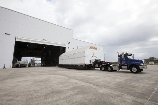 Interim Cryogenic Propulsion Stage (ICPS) Arrival for EM-1