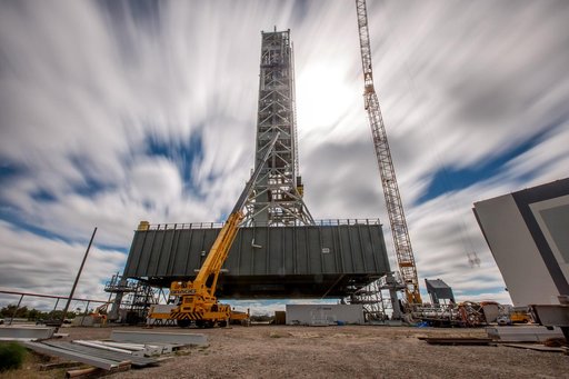 Long Exposure Photos of Mobile Launcher