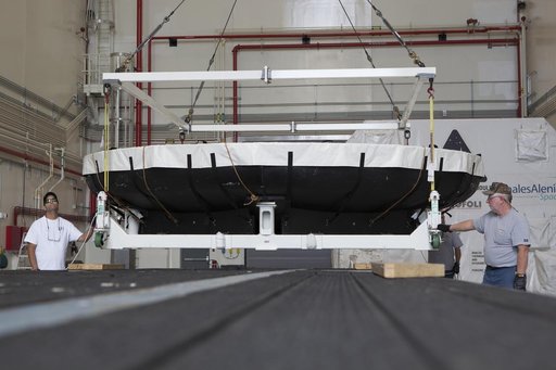 Orion EFT-1 Heat Shield Move from LASF to VAB Highbay 2