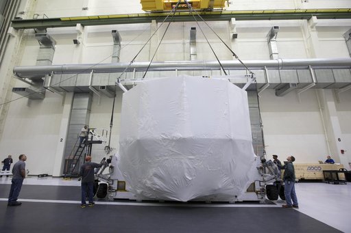 European Service Module-Structural Test Article Load onto Transp