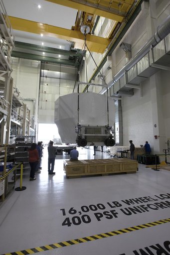 European Service Module-Structural Test Article Load onto Transp