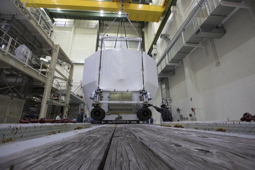 European Service Module-Structural Test Article Load onto Transp