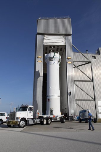 TDRS-M Atlas V Second Stage Centaur Transport from DOC to VIF