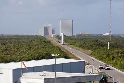 TDRS-M Atlas V Second Stage Centaur Transport from DOC to VIF