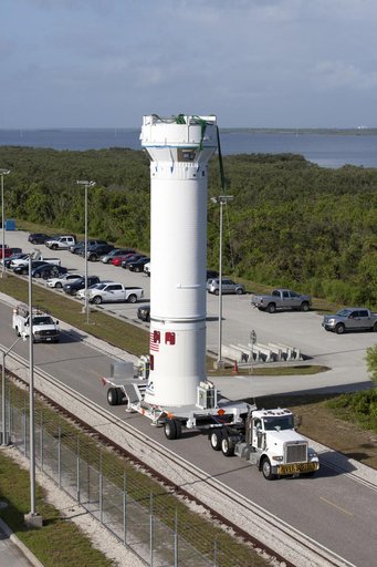 TDRS-M Atlas V Second Stage Centaur Transport from DOC to VIF