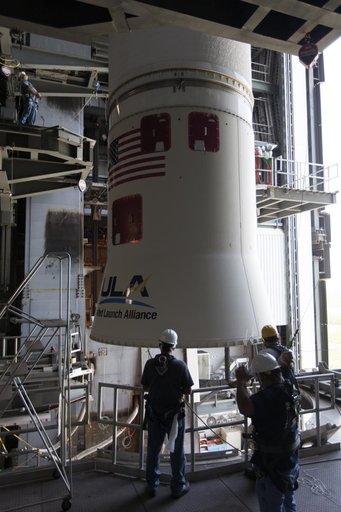 TDRS-M Atlas V Second Stage Centaur Off-Site Vertical Integratio