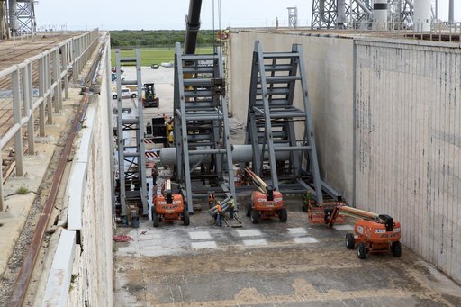 Pad 39B Flame Deflector Installation - Prep Work