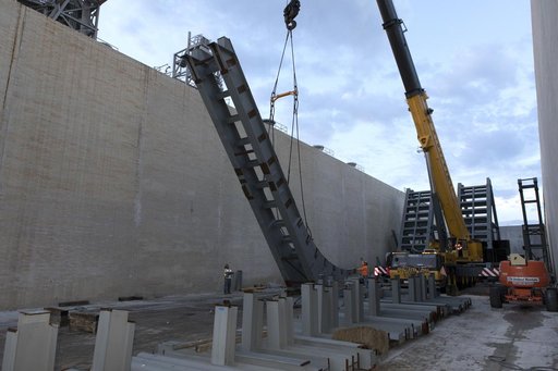 Pad 39B Flame Deflector Installation