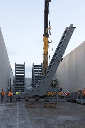 Pad 39B Flame Deflector Installation
