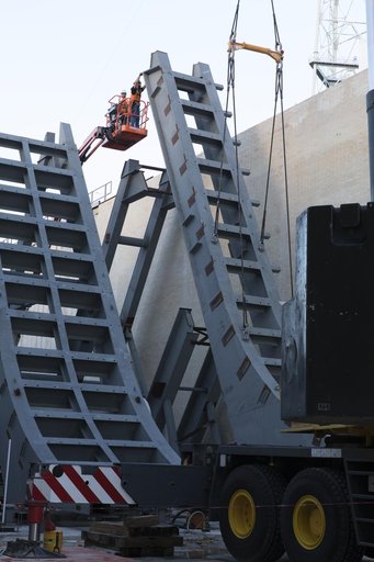 Pad 39B Flame Deflector Installation