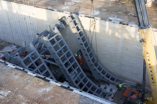 Pad 39B Flame Deflector Installation