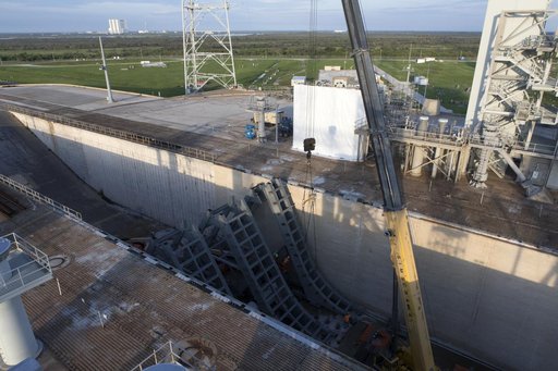 Pad 39B Flame Deflector Installation
