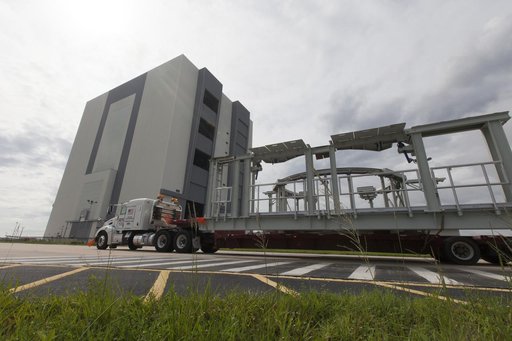 SLS Booster Engine Service Platforms Delivery