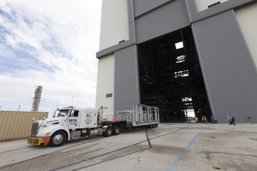 SLS Booster Engine Service Platforms Delivery