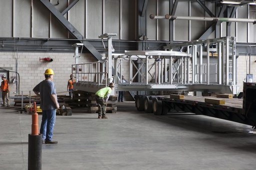 SLS Booster Engine Service Platforms Delivery