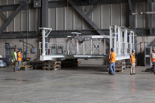 SLS Booster Engine Service Platforms Delivery