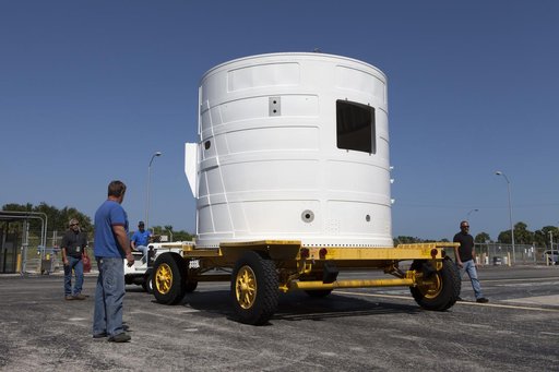 Orion EM-1 Forward Skirt Move from Hangar AF to BFF