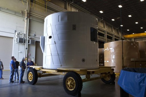 Orion EM-1 Forward Skirt Move from Hangar AF to BFF