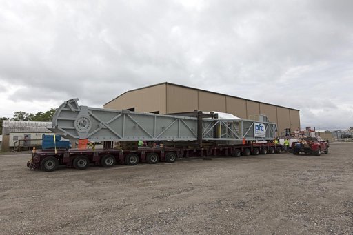 Mobile Launcher Crew Access Arm Transport from Cocoa FL to KSC