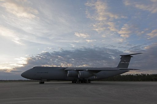 GOES-S Arrival at Shuttle Landing Facility
