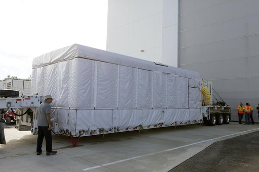 GOES-S Arrival at Astrotech Space Operations