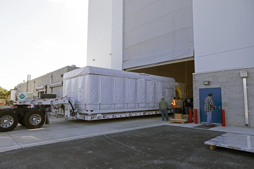GOES-S Arrival at Astrotech Space Operations
