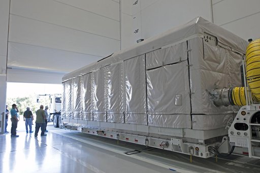 GOES-S Arrival at Astrotech Space Operations