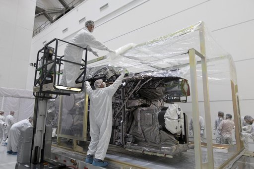 GOES-S Uncrating