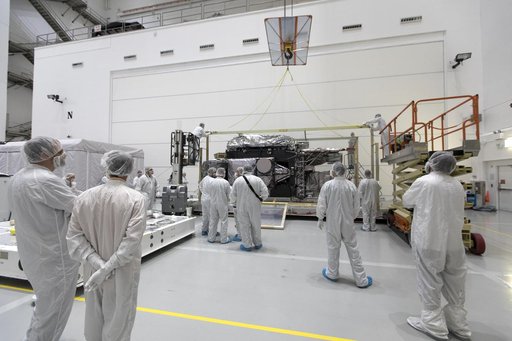 GOES-S Uncrating