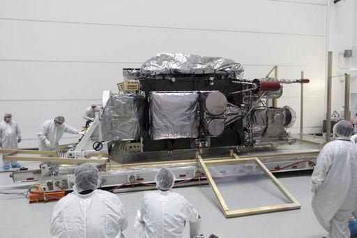 GOES-S Uncrating