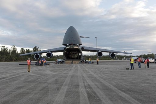 GOES-S Offload from C-5 Aircraft