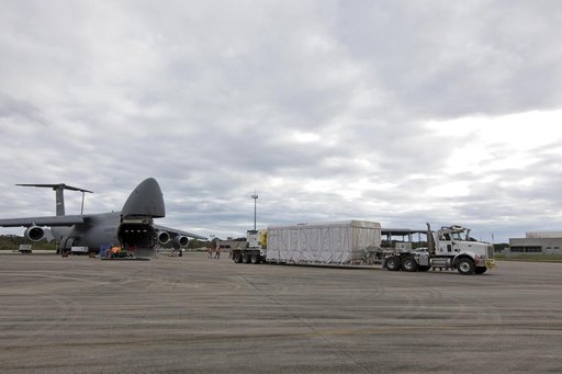 GOES-S Offload from C-5 Aircraft