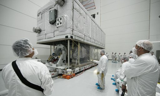 GOES-S Uncrating