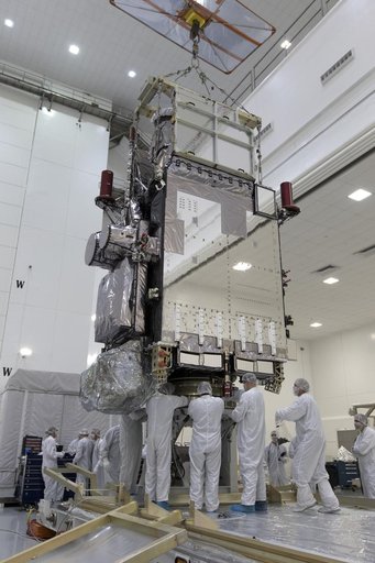 GOES-S Move to Workstand; Transition into Highbay